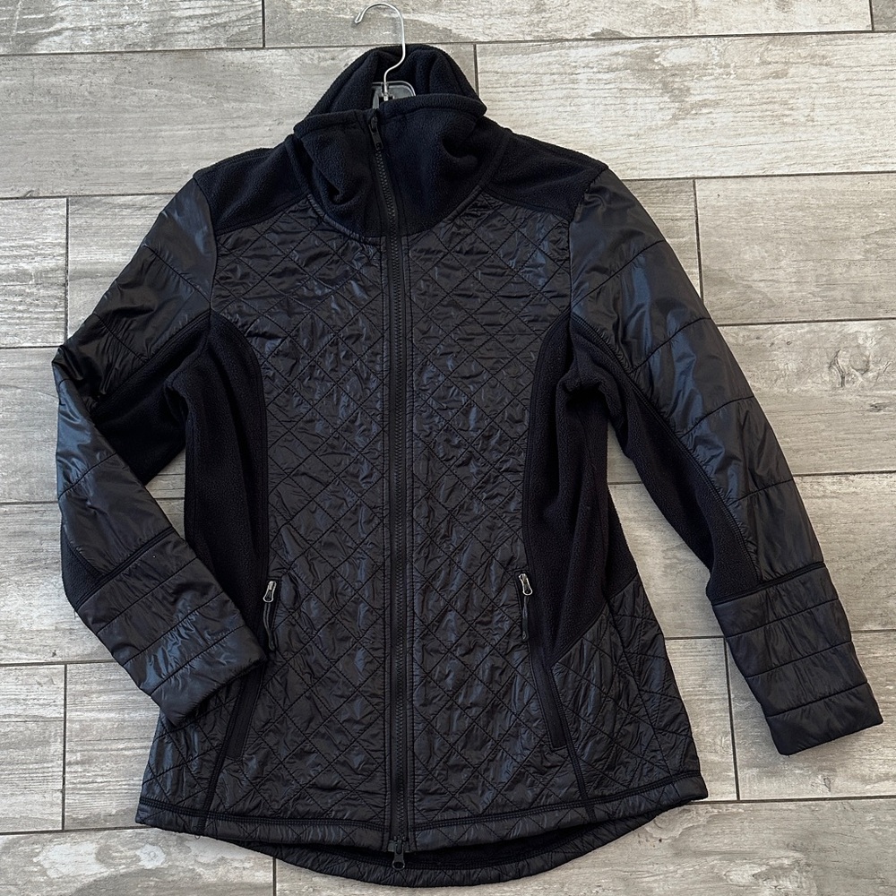 Champion Black Quilted Hybrid Puffer Jacket